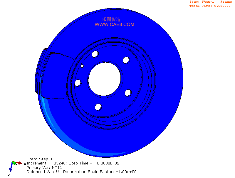 Thermal Stress Analysis of Brake Disc Braking (Figure 2)