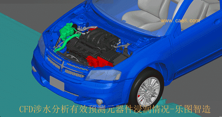 Simulation of vehicle CFD fording analysis