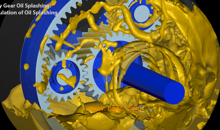 Cfd simulation of planetary gear splash lubrication