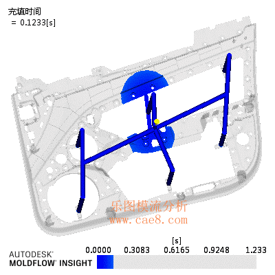 Specialized mold flow analysis service for complex automotive parts