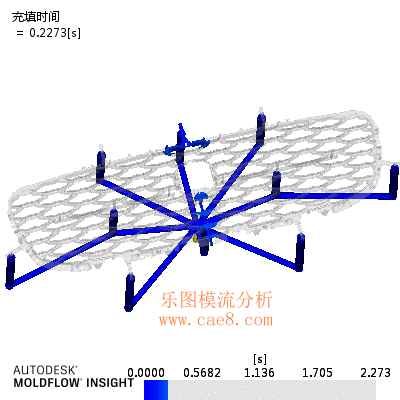 Mold Flow Analysis for Grilles