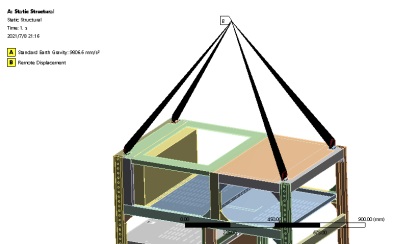 Stress Analysis of Container Lifting (Figure 21)