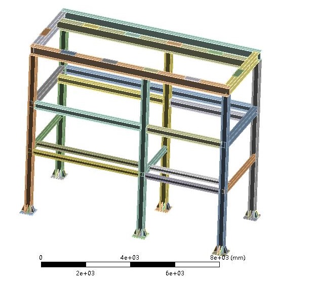 Stress Analysis of Steel Storage Racks